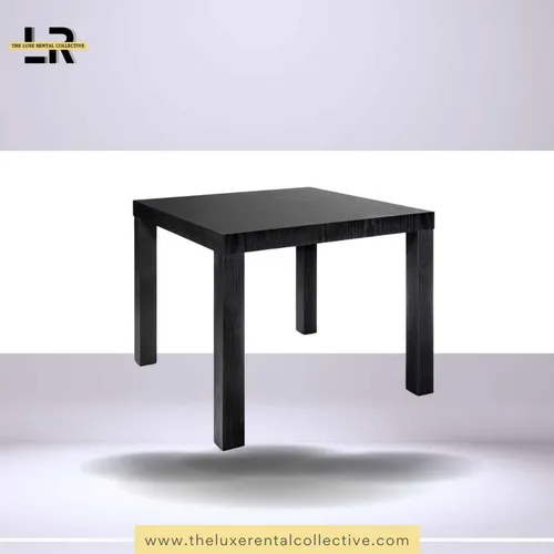 Black End Table - Square and Oval (SH)
