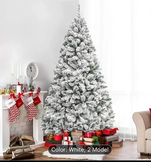 White Flocked Christmas Tree (SH)