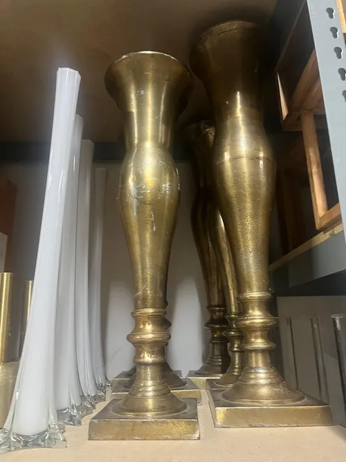 Vintage Brass Vase Medium (R)