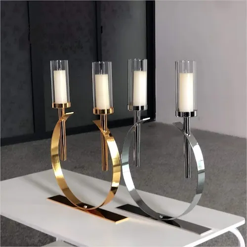 Ring Candelabra (Silver, Gold, Black) (R)