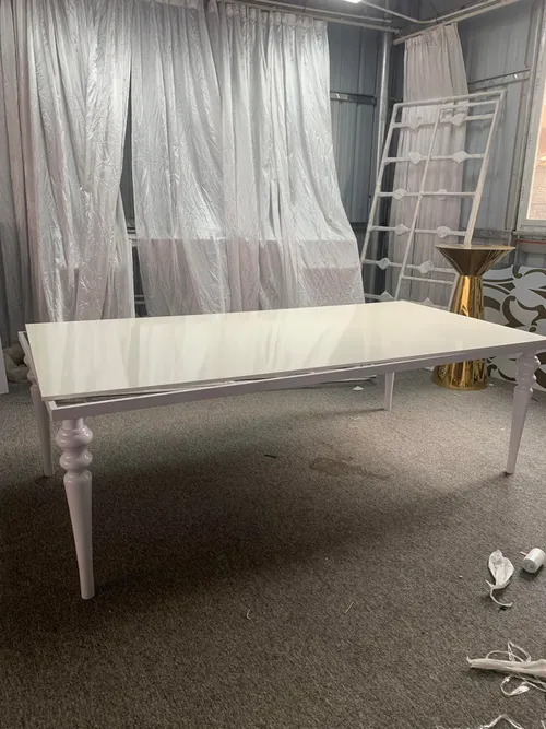 Solid color Captain Table available in black and white (SH)