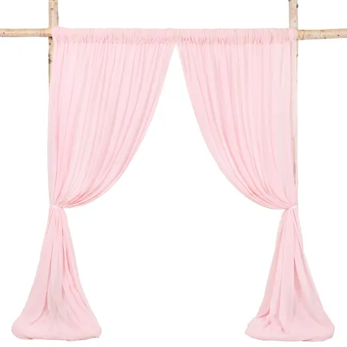 Pink Chiffon Drapes (R)