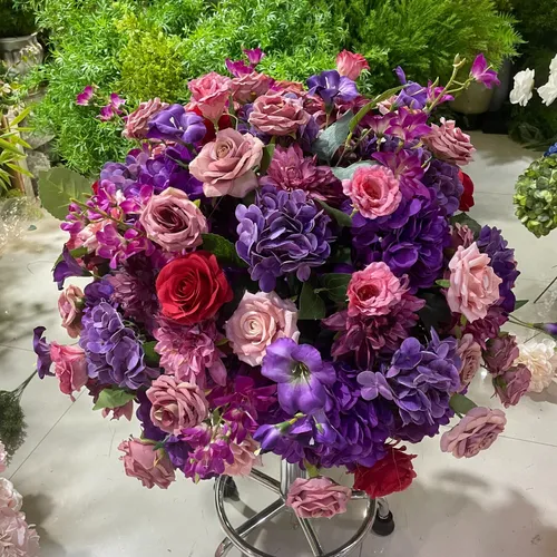 Romantic Purple & Rose Flower Ball