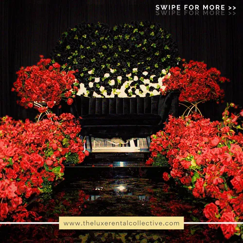 Ultra Luxe Red Flower Runners (R)