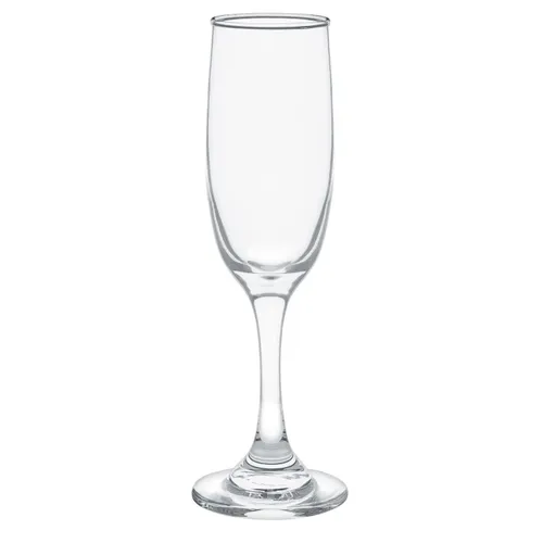 Tapered Glass Champagne Flutes, 6.25 oz (SH)