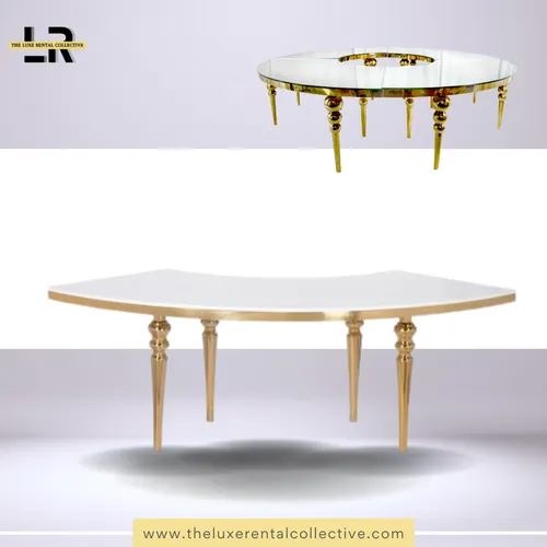 Gold Serpentine table (R)