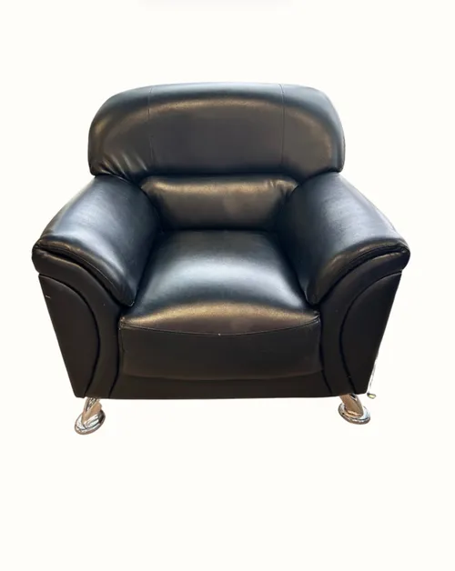 Leather black corporate Accent chair 