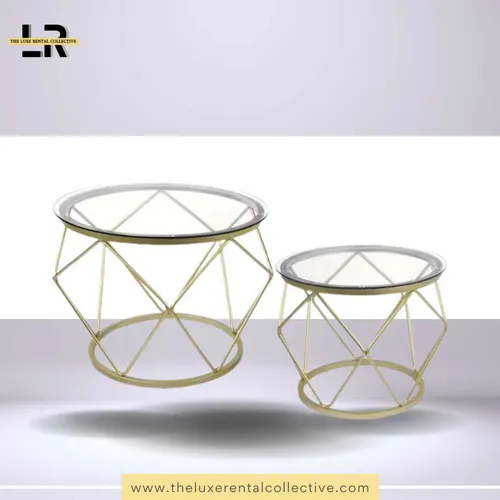 Gold Coffee Round Table (SH)
