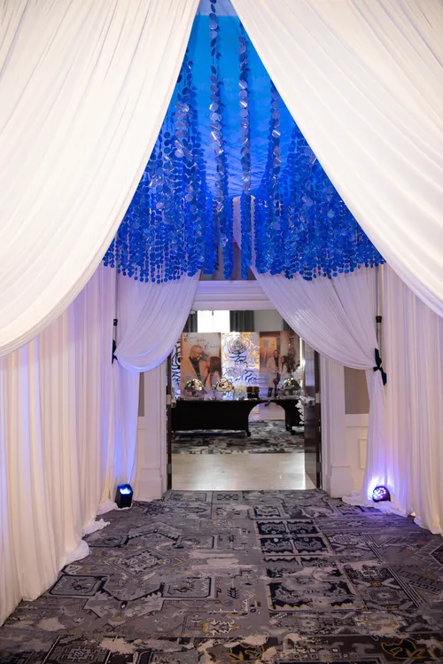 Royal Blue Shimmer Ceiling 10x10 (SH)