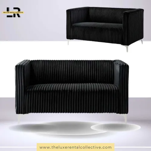 Black Luxe Sofa 3-seaters & 2-seaters (SH)