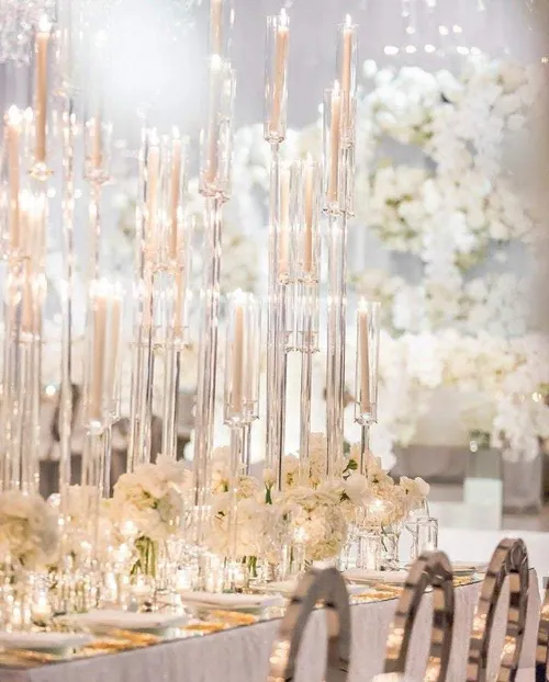 Acrylic candelabras 4ft (R)