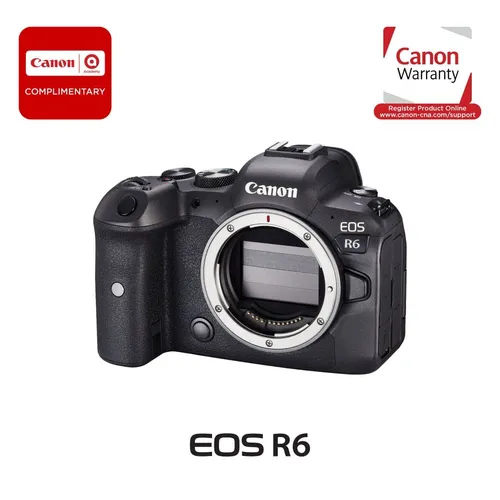 Canon EOS R6 Mirrorless Digital Camera (RF Mount, Body Only)