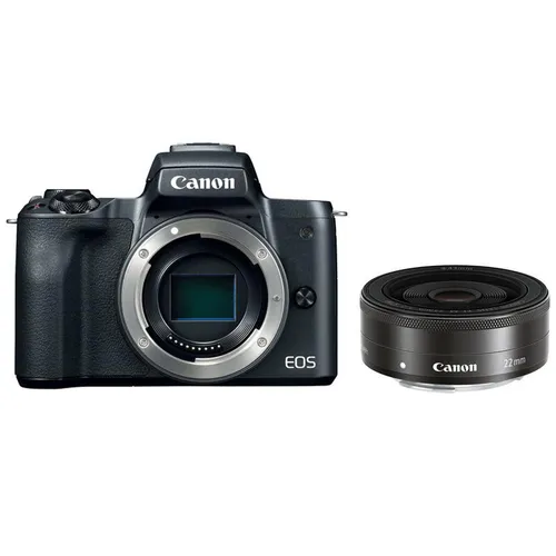 Canon EOS M50 Mirrorless Camera with 22mm F2 Lens