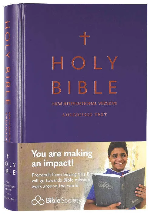 PERTH NIV Bible, Hard Cover, Purple