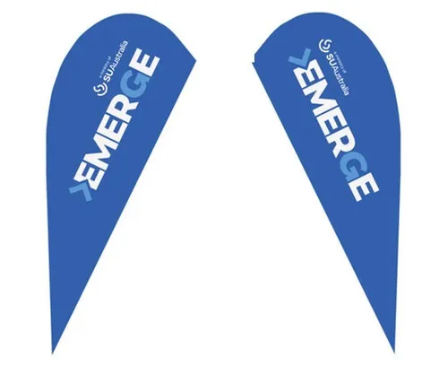 PERTH Teardrop Banner, Emerge