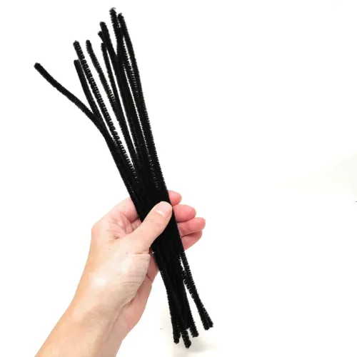 PERTH Pipe Cleaners, Black - 25 pack