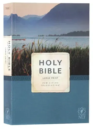 PERTH NLT Holy Bible Large Print, blue