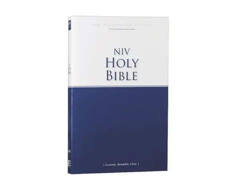 PERTH NIV Holy Bible, Blue & White