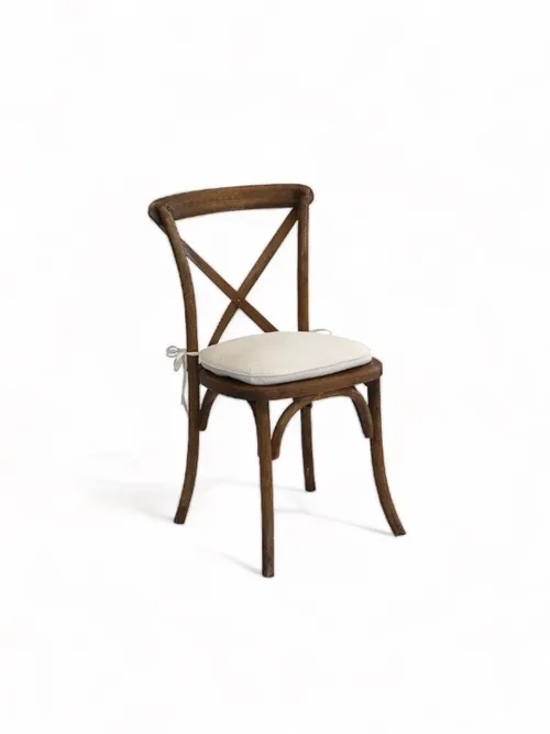 Vineyard Cross Back Chair w/ Cushion