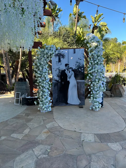 2 Piece Rose Wedding Arch