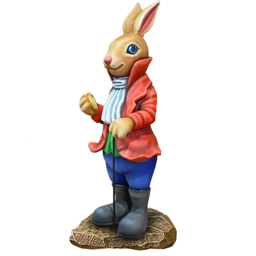 Figurina iepure cu baston 1,7m