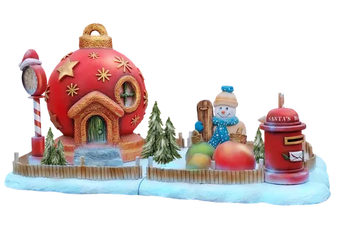 Scnery Christmas Ball House