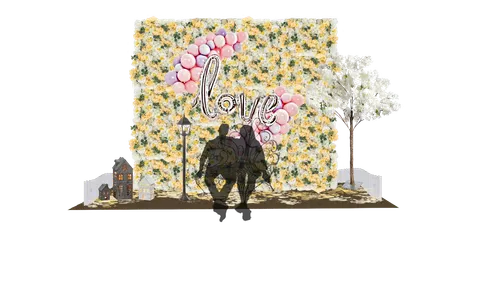 Scenery Balloons full of Love