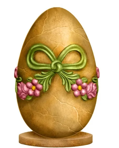 Ou cu funda si brau verde si baza portocaliu 2m