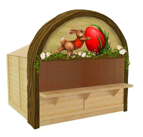 Chiosc din lemn 2x3m decorat de Paste v1