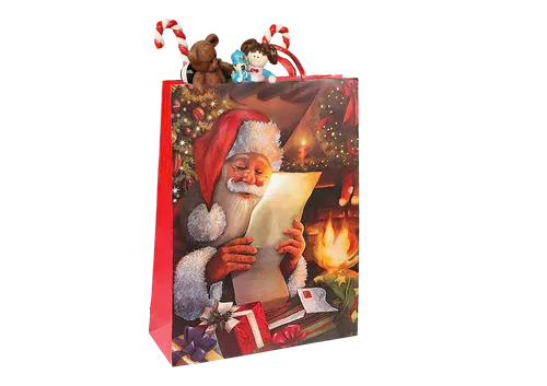 Scenery Santa`s Gift Bag