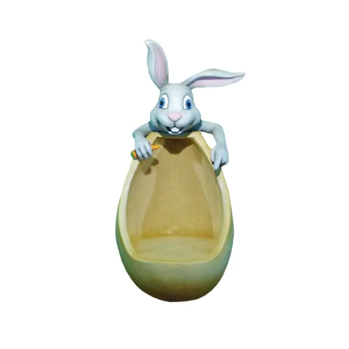 Figurina Iepure cu scaun ou 2,4m