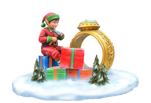 Scenery Elf with giant ring