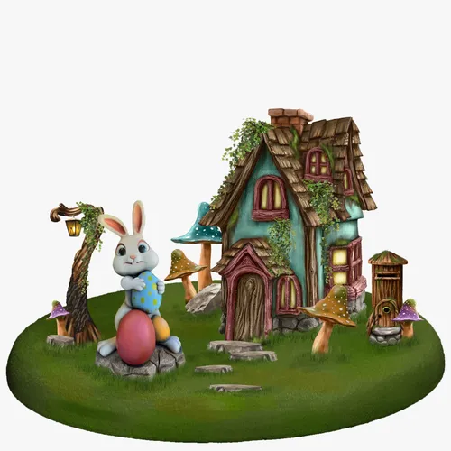 Insula casuta iepurilor veseli