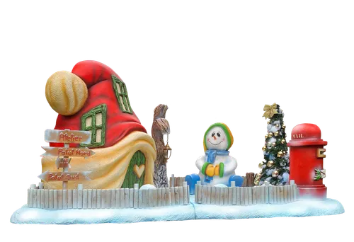 Scenery Santa`s Hat House