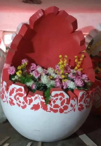 Ou spart decora cu flori 1,3m 