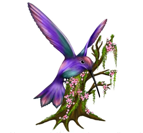 Figurina Colibri in copac 4 x 3.9m