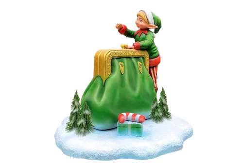 Scenery Elf with bag