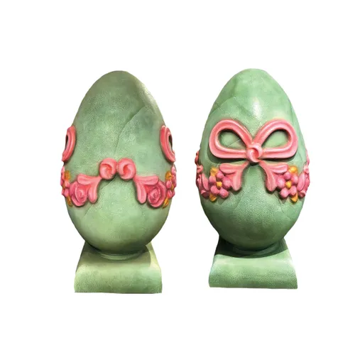 Ou cu funda si brau roz si baza verde 2m