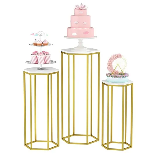 Gold Metal Cake/Flower Stand