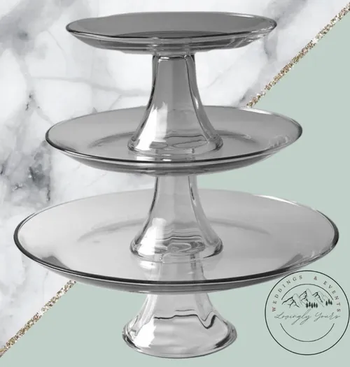 3 Tier Dessert/Cupcake Stand Glass
