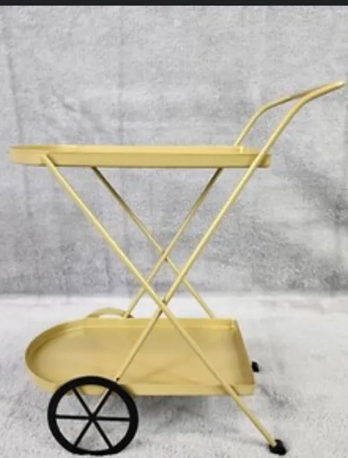 Display size gold bar cart Center Piece