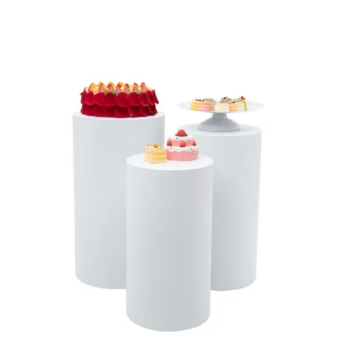 Acrylic Cake/Flower Plinth White