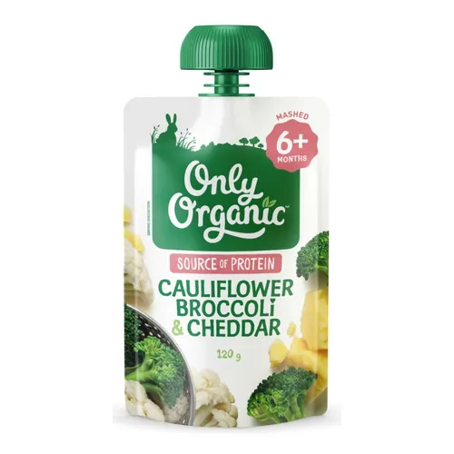 Only Organic 6+ Months - Cauliflower Broccoli Cheddar