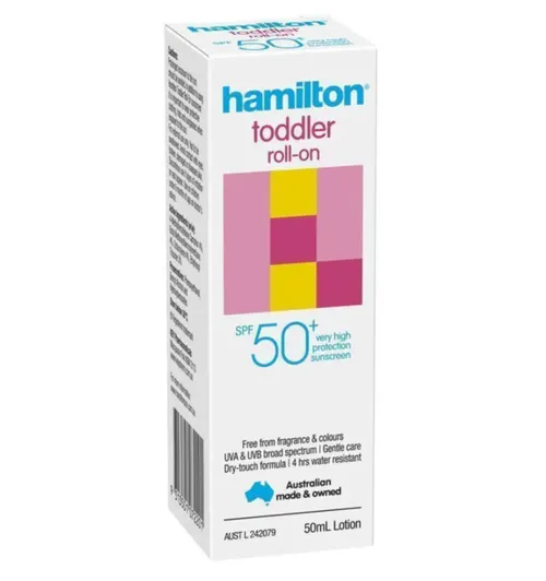 Hamilton Sun SPF 50+ Toddler 50ml Roll On
