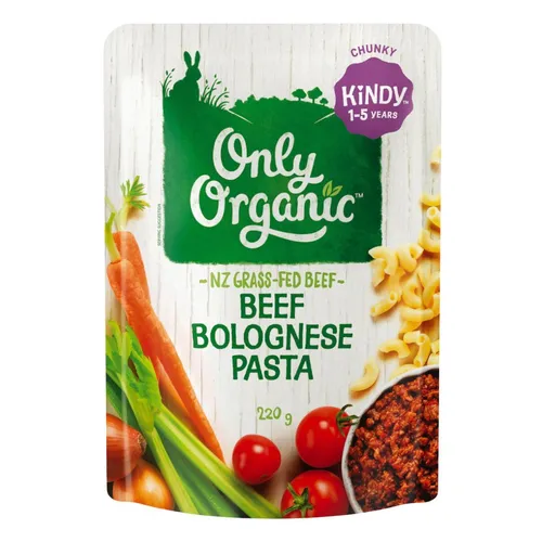 Only Organic 1-5 Years - Beef Bolognaise Pasta