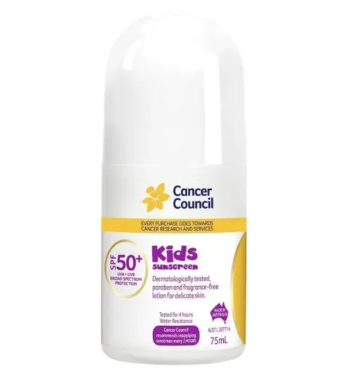 Cancer Council SPF 50+ Kids 75ml Roll On