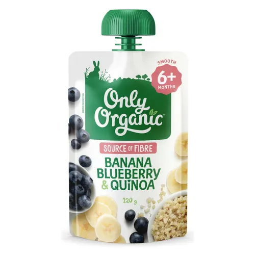 Only Organic 6+ Months - Banana Blueberry & Quinoa