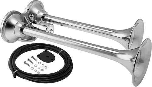 Set de Bocinas de Bombilla de Metal Cromada Afinadas en La, Si, Do y Re para Americano en París