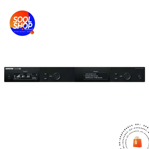 Receptor Doble para Sistema Inalámbrico digital Serie SLXD Shure SLXD-G58 SLXD4D-G58