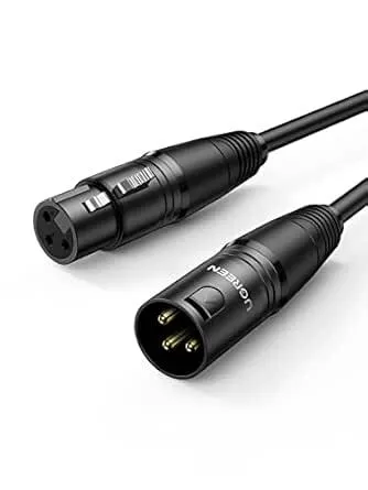Cables XLR de Macho a XLR Hembra 8mts Color Negro Ugreen Modelo 20713